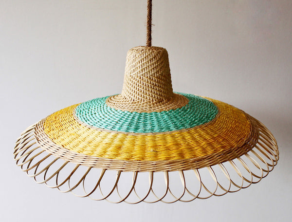 Wicker lace lantern + recycled plastic rope